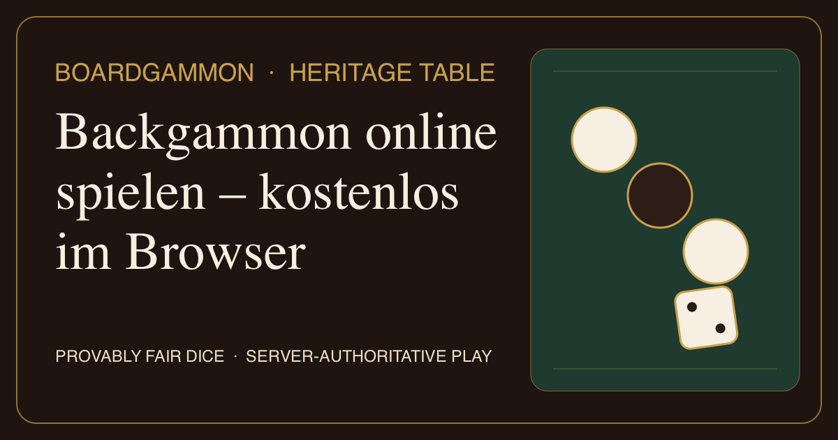Backgammon online spielen – kostenlos im Browser | Boardgammon
