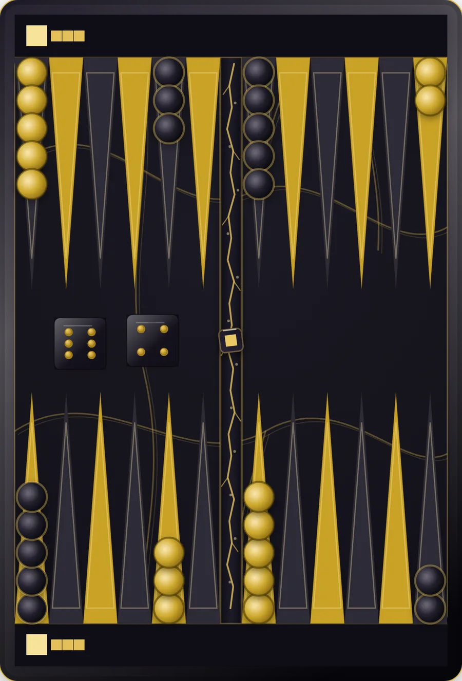 Obsidian & Gold board theme preview